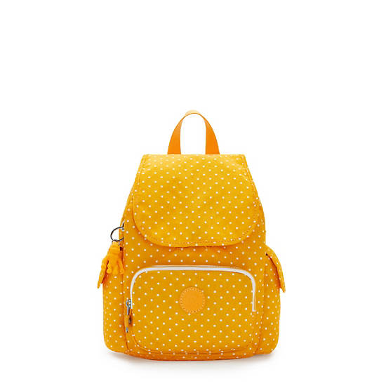 Kipling City Pack Mini Printed Rugzak Geel | BE 1495AH